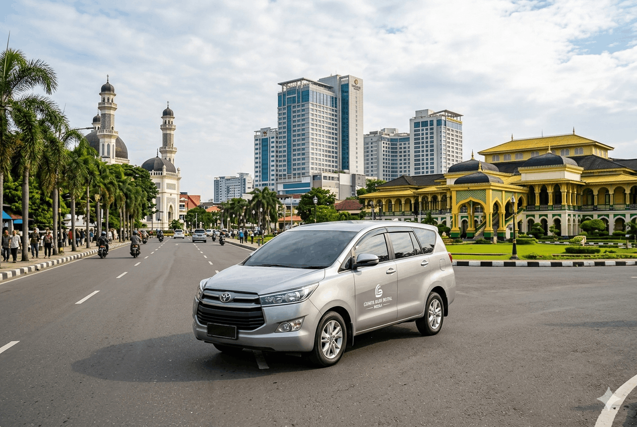 sewa mobil innova medan cahaya baru rental - gemini generated image